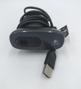 Video cámara web negra con cable USB Logitech C270 para PC - Imagen 1 de 8