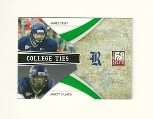 2009 Donruss Elite College Ties Combos Green #13 James Casey Jarett Dillard /899 - Picture 1 of 2