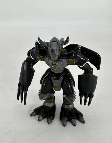Black WarGreymon Digimon Bandai 2000 RARE Figure Complete wings, Functional 3" Cover