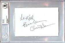 Chris Penn Signed Autograph Index Card Footloose Reservoir Dogs BAS Encapsulated