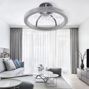 RGB LED Ceiling Fan with Light APP & Remote Control with Bluetooth Speaker - Picture 1 of 16