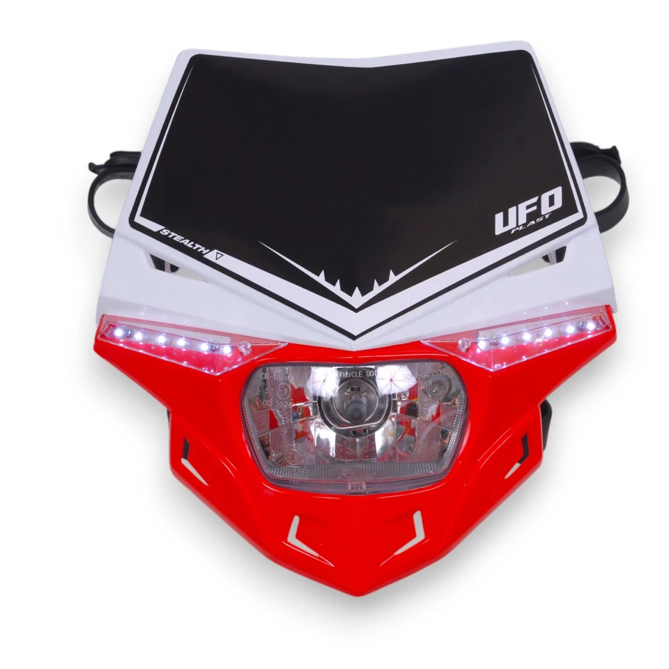 Scheinwerfer Universal Con Máscara De Luz Roja UFO Stealth Para Motocicletas - Imagen 1 de 4