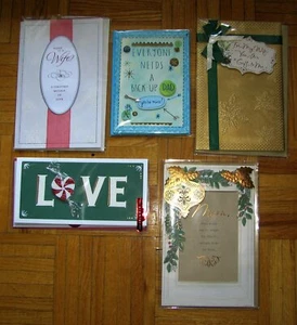 Greeting Cards Christmas Father's Day, Mother's Day Lot Of 5 Retails for $47 ✔️ - Picture 1 of 10