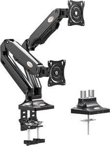 Dual Monitor Stand and Mount, Dual Monitor Arm for Screens Up to 32 Inch,Double - Picture 1 of 6