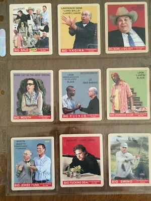 Curb Your Enthusiasm Parody FAN MADE Baseball Gum Cards - 1933 Goudey style