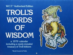 1979 Troll's Words of Wisdom calendar including a treasury of Troll folklore - Picture 1 of 16