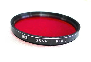 55mm HCE (Tiffen) RED 1 B&W Contrast Filter - Classic Style - NEW - Picture 1 of 6