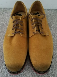 Oxford para hombre Nordstrom marca 1901 gamuza mostaza talla 11 - Imagen 1 de 12
