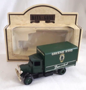 LLEDO DAYS GONE 1934 MACK CANVAS BACK TRUCK GREENE KING BEER DIECAST BOXED - Picture 1 of 3