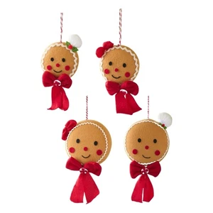 Gingerman Hanging Decoration Ornament For Kids Room Door Wreath Mantels - Picture 1 of 13