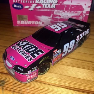 1997 JEFF BURTON #99 EXIDE FORD THUNDERBIRD NASCAR BANK NIB 1/24 ACTION 1/2500 - Picture 1 of 5