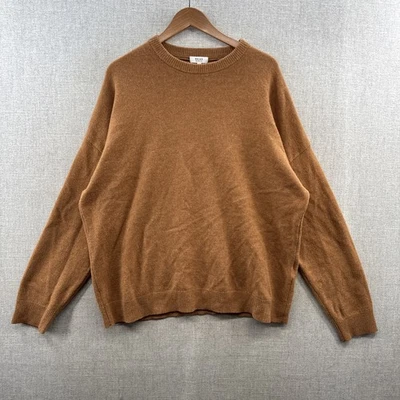 Reiss Merino Wool Sweater Mens XL Brown Tan Pullover Knit Casual Outdoor Adult - Image 1 of 4