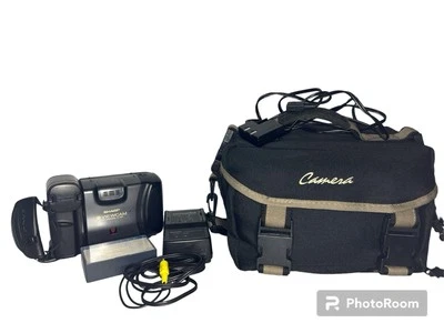 Sharp 8 Viewcam VL-E34 Hi-Fi Monaural VHS-C Video Camera w/ Bag, tapes, cords - Image 1 of 4