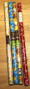 4 Rolls of Birthday Gift Wrapping Paper, Papyrus/Elite/Gift Wrap/5'x30"each roll - Picture 1 of 4