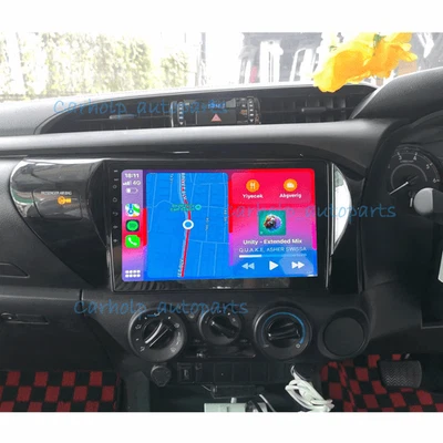 Android 15 Car Stereo Radio GPS CarPlay Head Unit BT For Toyota Hilux 2015-2022 - image 1 of 4