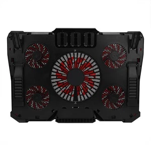 Notebook Cooler 5 LED Fans Adjustable Cooling Pad Holder For 12-17in Laptop CB - Bild 1 von 16