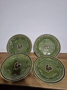 Set of 4 Cracker Barrel Elegant Rooster Large Luncheon Plates 9" Retired - Picture 1 of 4