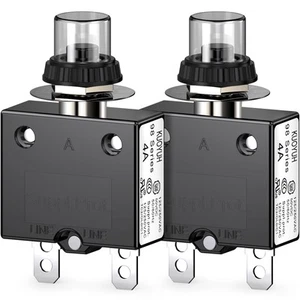 Disyuntor Térmico, Serie 98 4A 125/250VAC Disyuntor Pulsador R... - Imagen 1 de 5