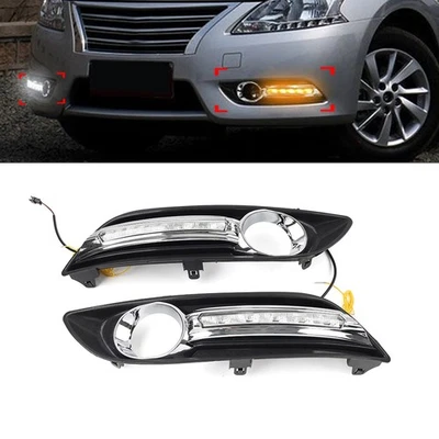 Daytime Running Light Fog Lamp Kit For Nissan Sentra 2012-2015 - Image 1 of 4