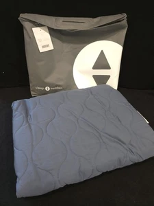 Manta de zinc Lyocell Sleep Number nueva con etiquetas - talla única 52” X 73” azul marino - 425878 - Imagen 1 de 5