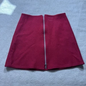 Geiger Collections Rock Damen 40 Austria rot durchgehender Reißverschluss reine Schurwolle kurz - Bild 1 von 15