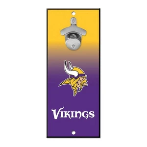 Minnesota Vikings Bottle Opener Sign 5"x11" Barware Fancave Mancave - Picture 1 of 1