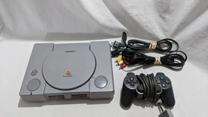 Sony PlayStation 1 Game Console - Gray, Comes With Controller And Cables - Picture 1 of 7