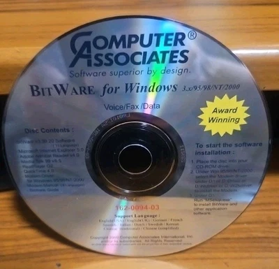 Computer Associates Bit Ware For Windows V3.30.20 - Image 1 of 2