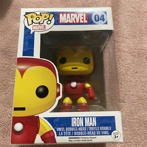 Funko Pop Marvel: IRON MAN #04 Restock Version 2021 w/ Pop Protector - Picture 1 of 6