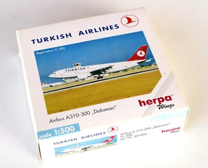 HERPA 1:500 ● Airbus A310-300 Turkish Airlines (TC-JDD, Dalaman) ● Diecast 1/500 - Imagen 1 de 5