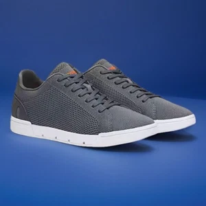 Breeze Damen-Tennisschuhe Strick Größe 5 mittelgrau cool Mesh Sneaker Turnschuhe - Bild 1 von 9