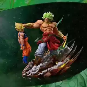 Dragon Ball Z Broly Vs Goku Son Goku Statue Figur Geschenk Sammlerstück Anime ohne Box - Bild 1 von 12