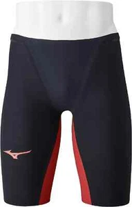 MIZUNO GX SONIC 6 NV N2MBA501 96 Black x Red Competitive Swimwear Half Tight Men - Picture 1 of 6