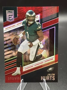 Fútbol Elite 2022 Panini Donruss Jalen Hurts Aspirations Shimmer/499 - Imagen 1 de 3