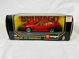 Burago Ferrari 550 Maranello red 1/24 COD 1564 DIECAST MODEL CAR - Picture 1 of 8