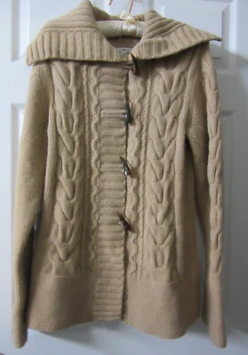 Cárdigan de lana de cordero Tommy Hilfiger vintage para mujer grueso tejido con cable talla grande Foto 1 de 4