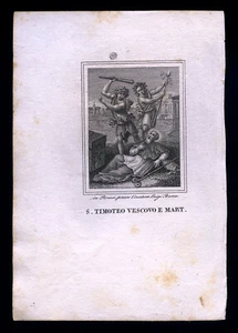 santino incisione 1800 S.LIBERATA O WILGEFORTE V.M. - Picture 1 of 1