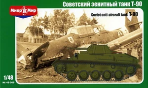 MikroMir 1/48 T-90, Soviet WWII light anti-aircraft tank - Picture 1 of 5
