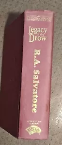 R.A.Salvatore LEGACY OF THE DROW WizardsCollector's Edition FIRST PRINTING*No DJ - Imagen 1 de 10