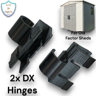 ALEC 3D PRINTS Replacement Hinges Compatible with Keter Factor Apex Sheds (2018 Model) - Model