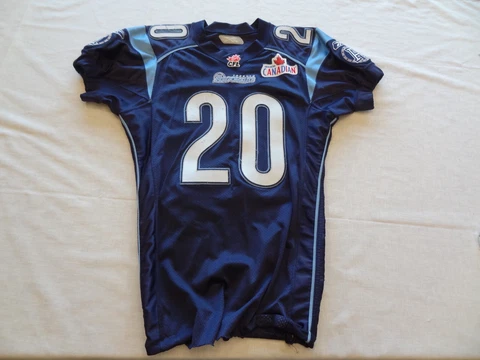 2005 Toronto Argonauts John Avery Game Worn Used CFL Jersey 46 XFL Football Cover