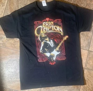 Eric Clapton 2022 (OFFICIAL) MEDIUM USA + EUROPE TOUR T-Shirt - Picture 1 of 6
