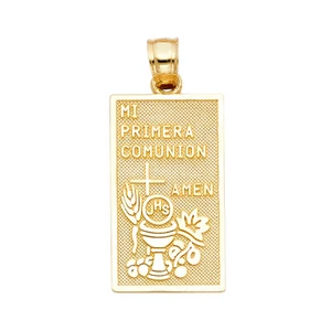 Gold 14K Yellow Gold Communion Pendant - Picture 1 of 4
