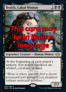 MTG BRAIDS, CABAL MINION EXC - BRAIDS, SERVITORE DELLA CABALA - MH2 - MAGIC - Picture 1 of 1