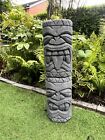 Large Hand Carved 78cmtall Tiki Head Totem By Tiki Headz Or2 Individual Carvings