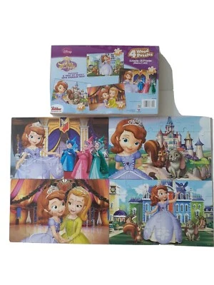 Disney: Sofía los primeros 4 rompecabezas y bandeja de madera (13,4 pulgadas) × 8,375 pulgadas).Cardenal Foto 1 de 4