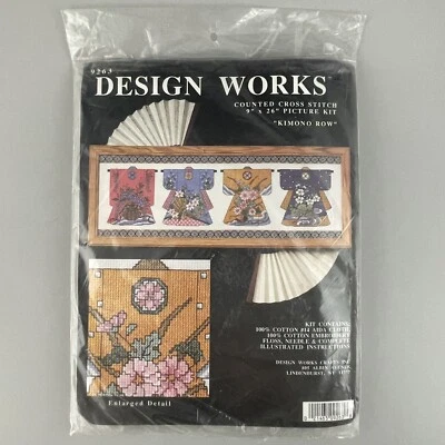 Design Works Kimono Row Counted Cross Stitch Kit 9263 - Image 1 of 4