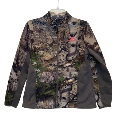 Jaqueta feminina Mossy Oak forrada de lã macia S (4/6) manga longa com zíper em excelente estado usado - Imagem 1 de 4