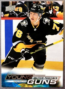 Young Guns #237 2022-23 Upper Deck Valtteri Puustinen Pittsburgh Penguins radiocontrol - Imagen 1 de 1