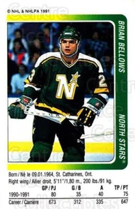 1991-92 Panini Stickers #108 Brian Bellows - Picture 1 of 1